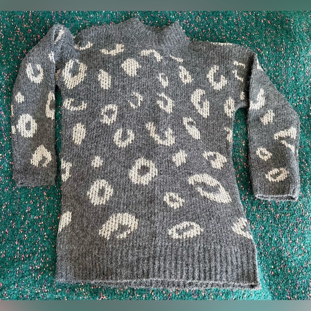 ‼️RARE‼️🎸Universal Thread🎸🔥NWOT🔥Leopard Print Mock Neck Cozy Sweater—XS